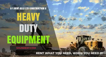 Rent Heavy-Duty Equipment: Construction Solutions at A-1 Rent-Alls