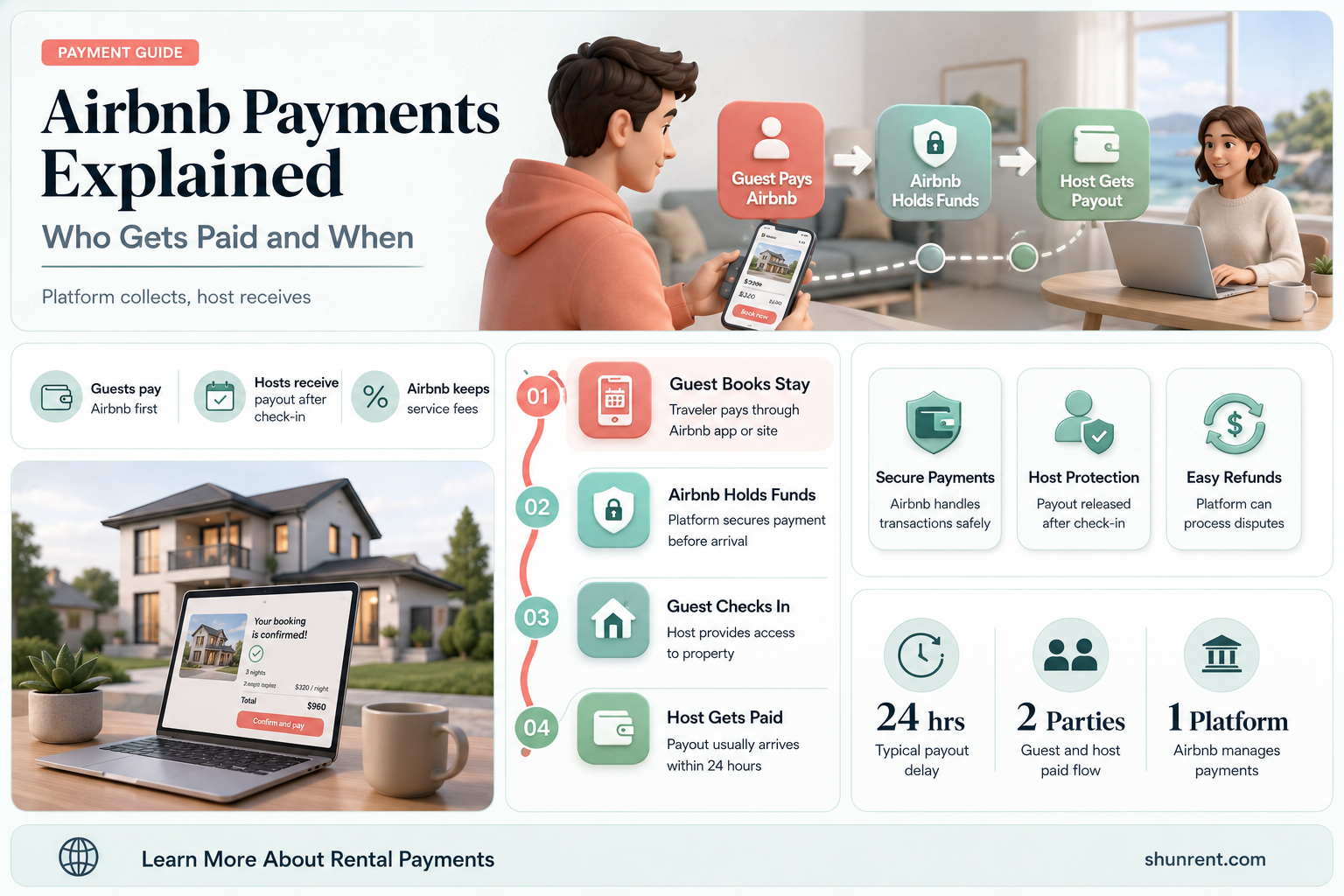 does air bnb payment go to renter or to company