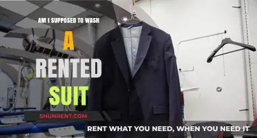 Should You Wash a Rented Suit?