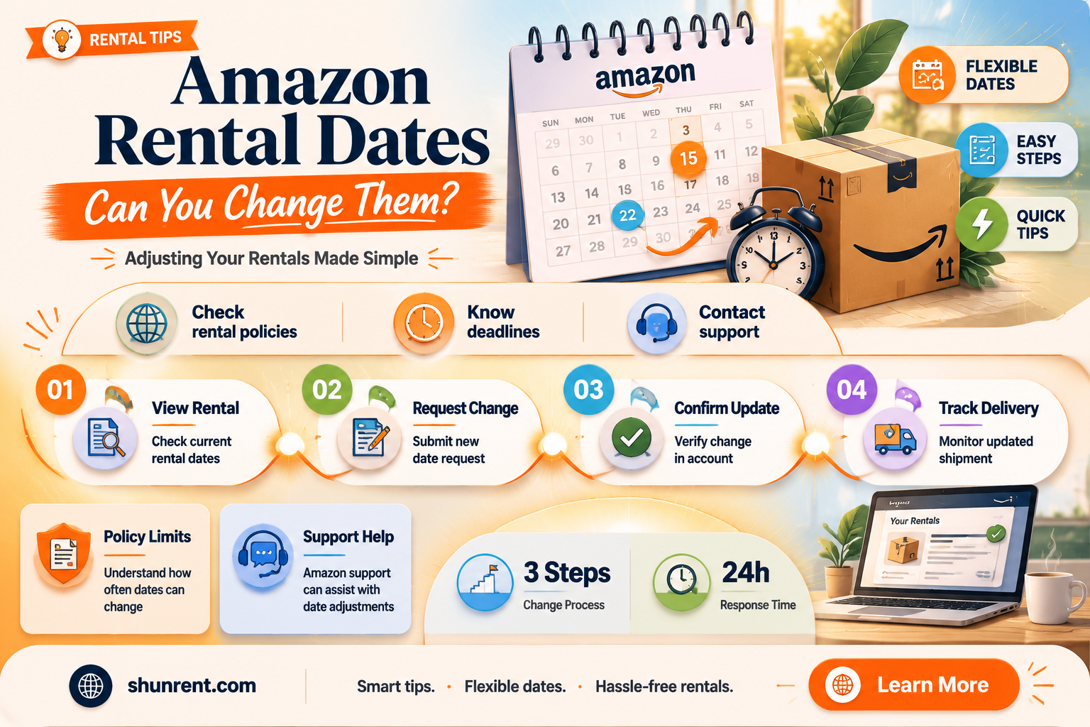 do amazon rental dates change if i rent later