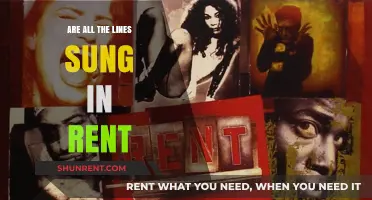 Rent's Musical Lines: Are All Sung or Spoken?