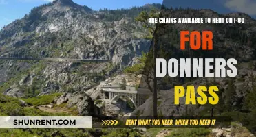 Renting Chains for Donner Pass on I-80