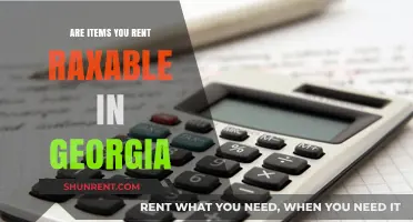 Are Rented Items Taxable in Georgia? A Comprehensive Guide