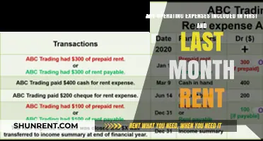 Last Month's Rent: What Expenses Are Included?