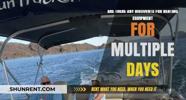 Renting Equipment: Multi-Day Discounts?
