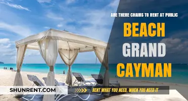 Renting Beach Chairs at Grand Cayman's Public Beach