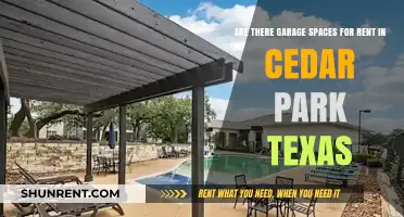 Garage Spaces for Rent in Cedar Park, Texas: Options Available?