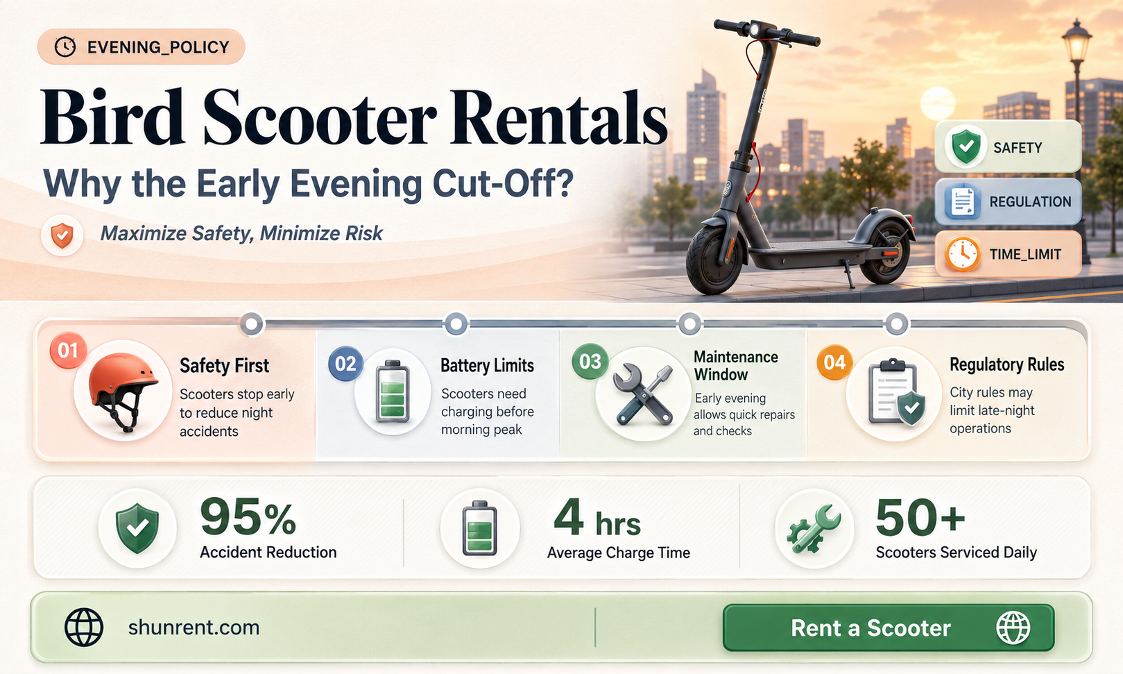 does bird stop renting scooters at 9 00 pm