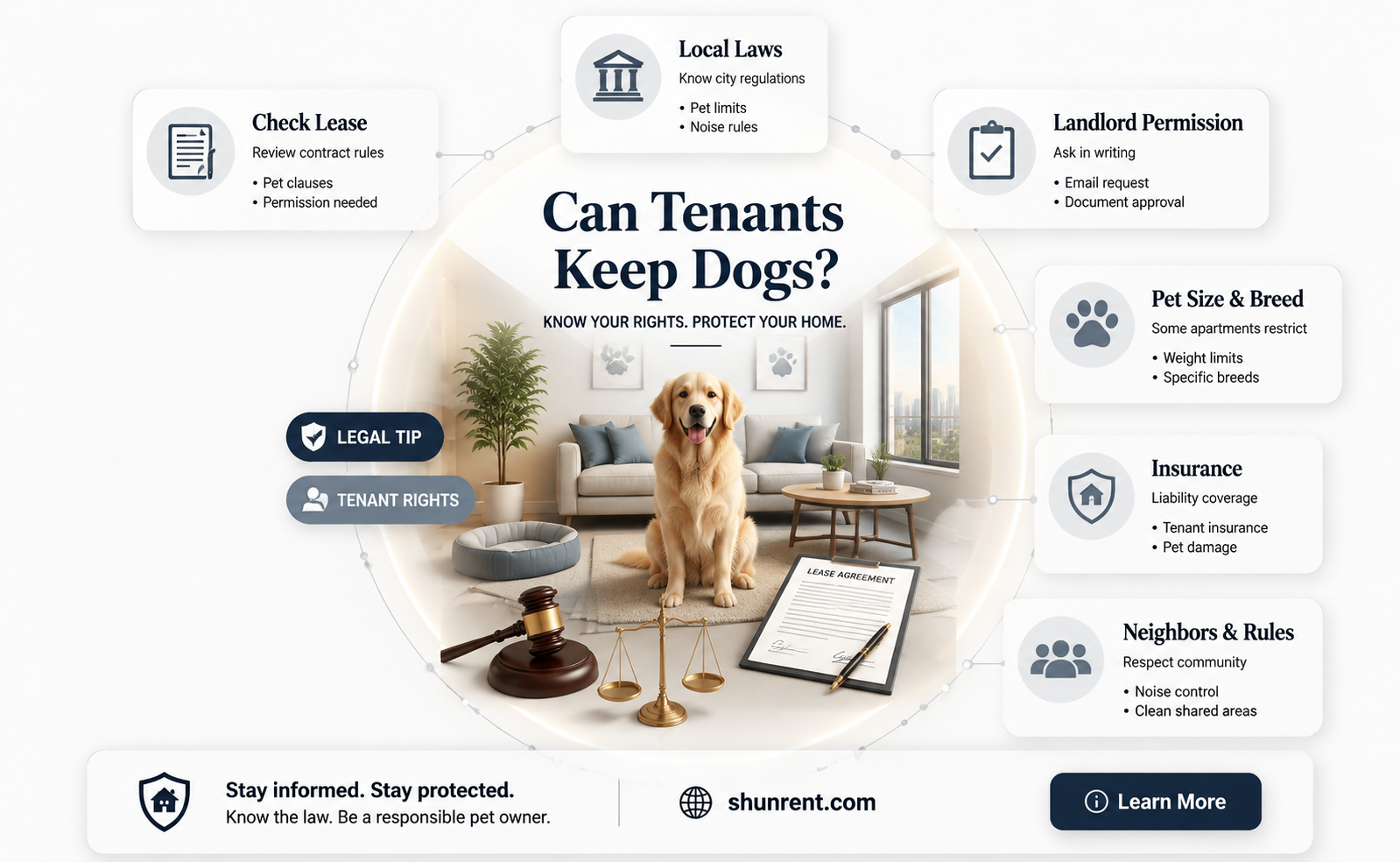 are you allowed dogs in rented flats