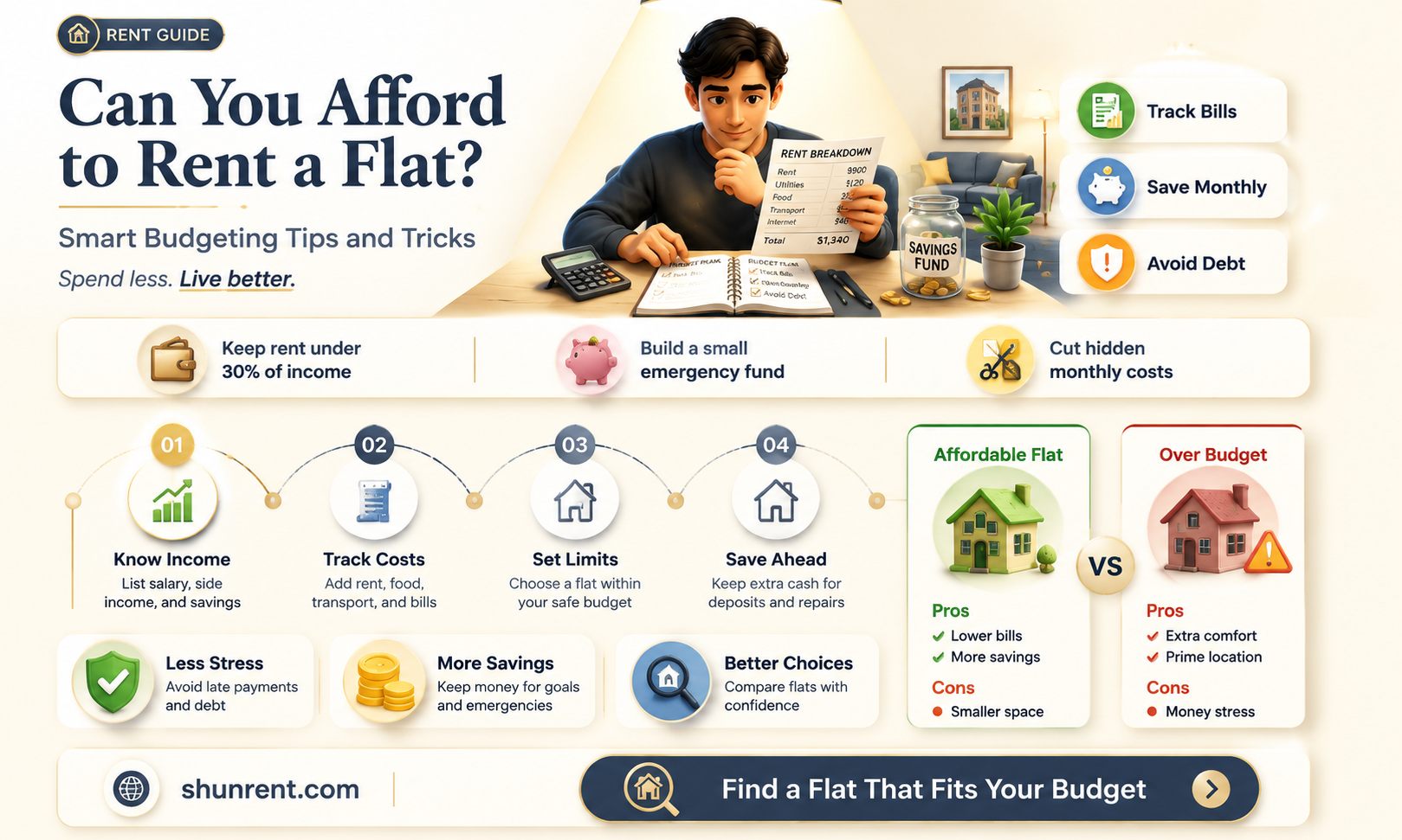 could i afford to rent a flat