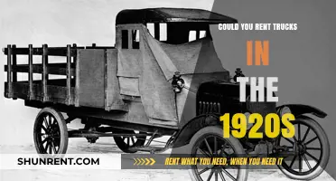 Renting Trucks in the 1920s: A Historical Transportation Option