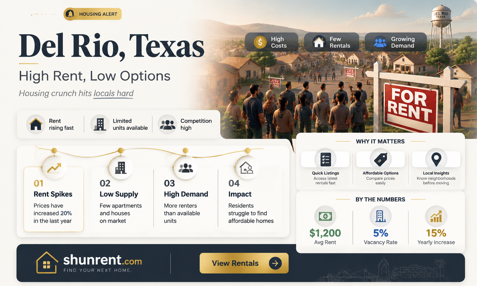 are yhe rents in del rio texas high
