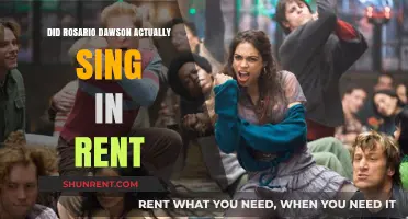 Rosario Dawson's Singing in Rent: Fact or Fiction?