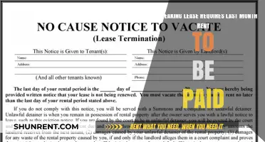 Lease Breaking: Last Month's Rent Payment Due?