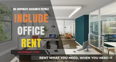 Are Office Rent Payments Included in Corporate Accounts Payable?