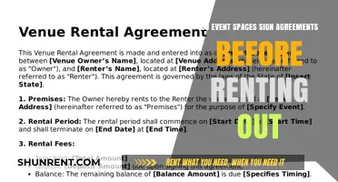 Event Space Rentals: Contracts and Agreements