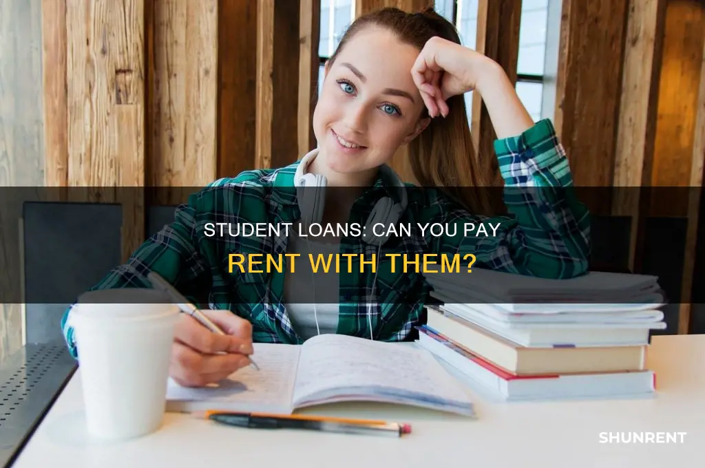 do federal school loans include money for rent