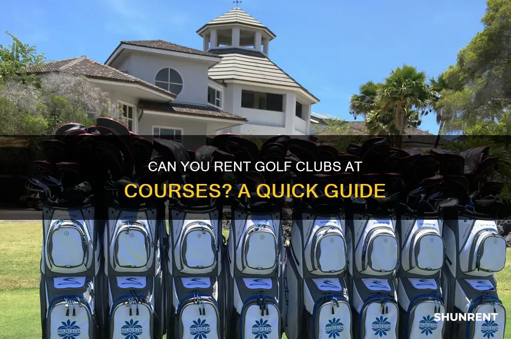 do golf cources let you rent clubs