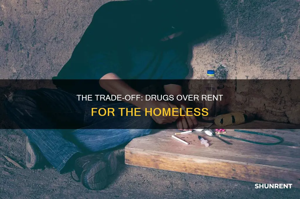 do homeless people spend more on drugs than rent