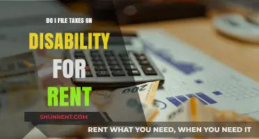 Disability Rent: Tax Filing Requirements