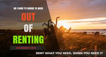 Renting: The 72-Hour Grace Period to Back Out