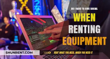 Protecting Your Social Security Number When Renting Equipment