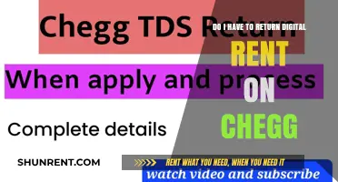 Chegg's Digital Rentals: To Return or Not?