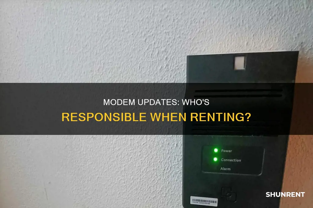 do i have to update a rented modem