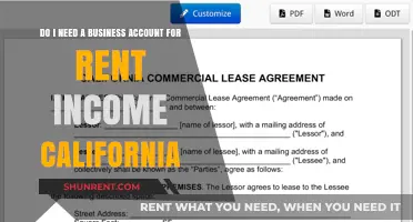 Business Account: Necessary for Rent Income in California?