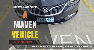 Maven Vehicle Rentals: What's the Card Situation?