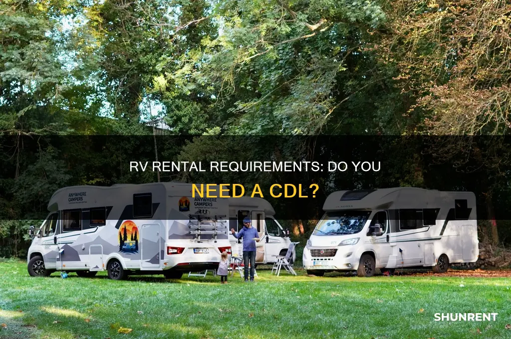 do i need a cdl to rent an rv