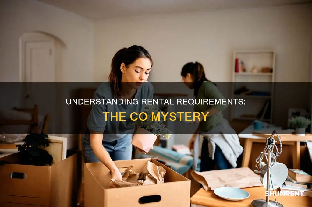 do i need a co to move in when renting