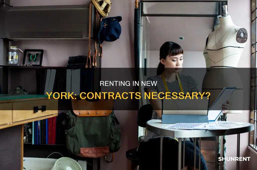 do i need a contract ot rent in new york