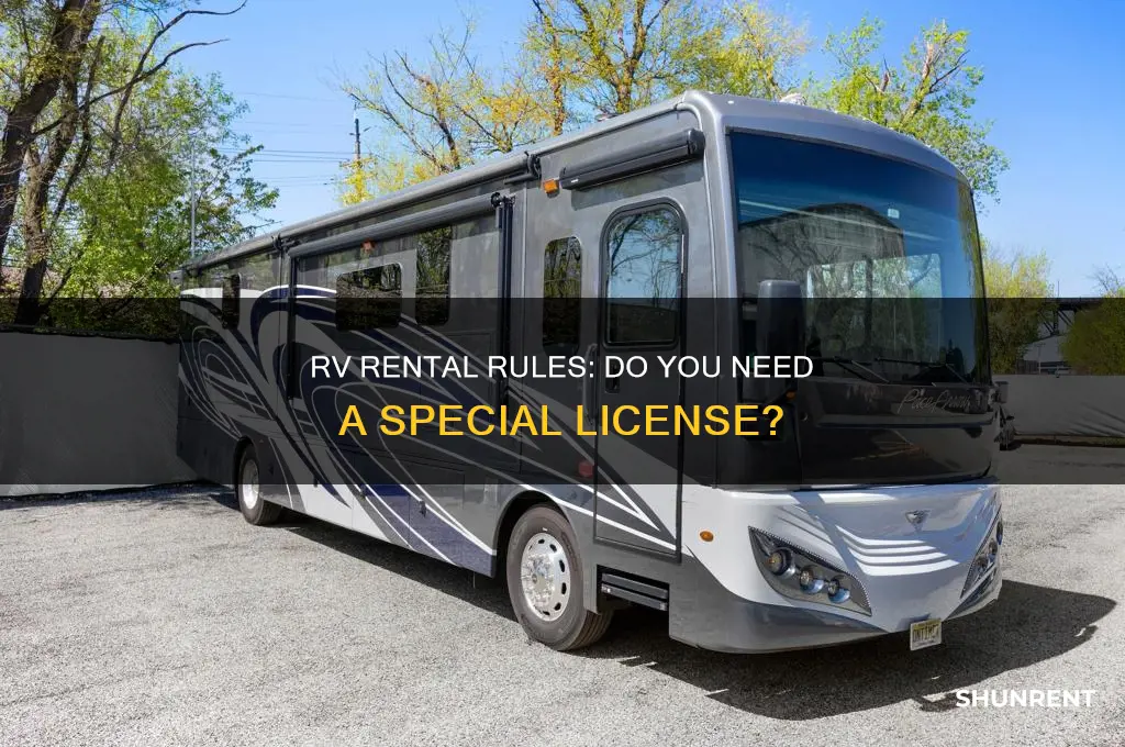 do i need a license for renting rv bus