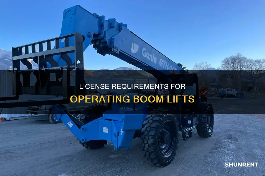 do i need a license to rent a boom lift
