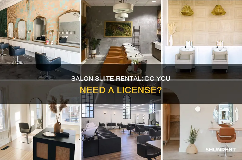 do i need a license to rent a salon suite