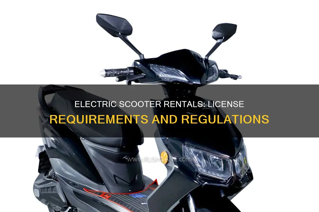 do i need a license to rent electric scooter