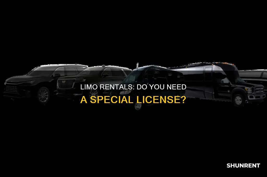 do i need a liscense to rent my limo