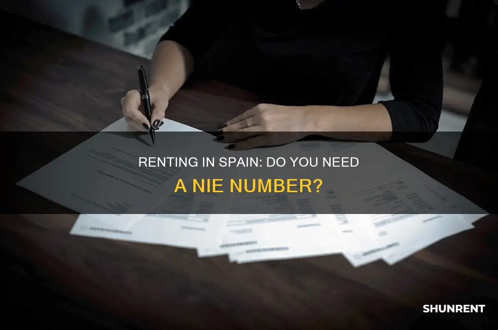 do i need a nie number to rent in spain