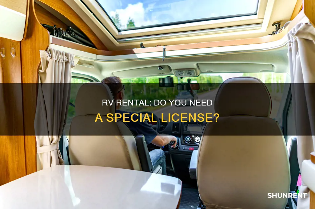 do i need a special license to rent an rv