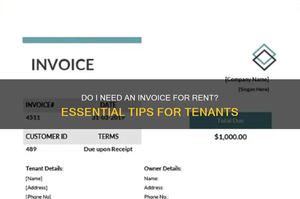 do i need an invoice for rent