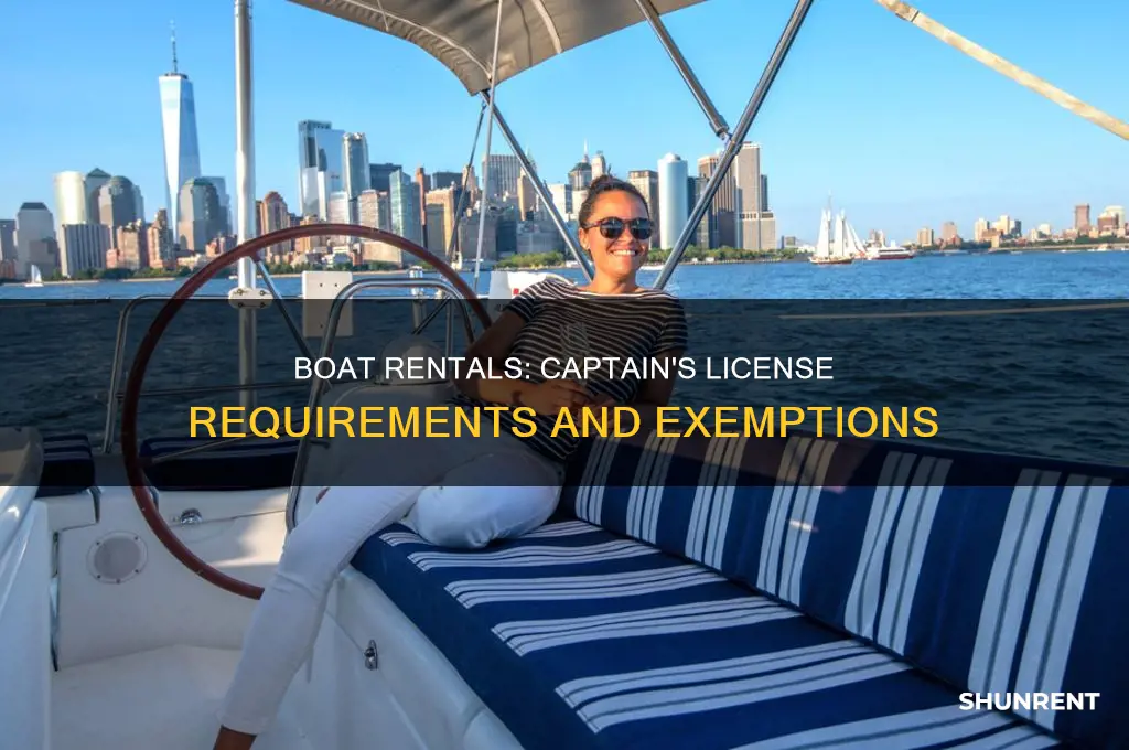 do i need my captains license to rent my boat