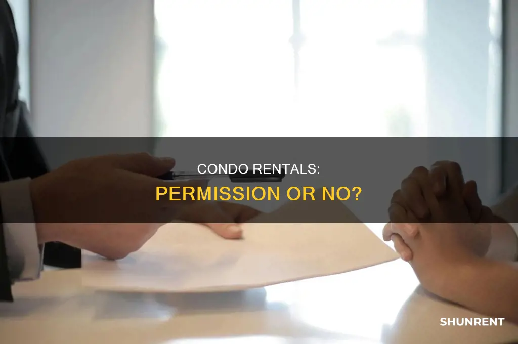 do i need permission from condo association to rent