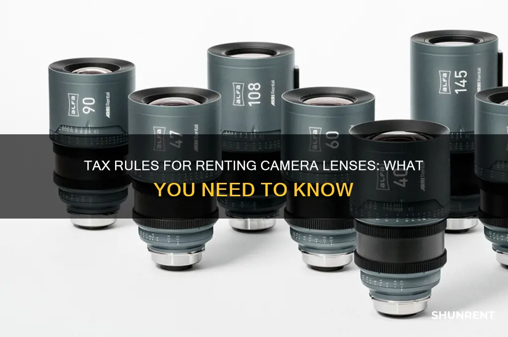 do i need to charge tax when renting camera lenses