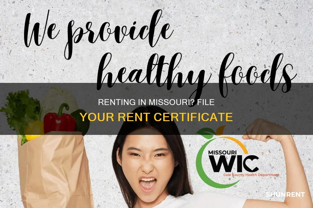 do i need to file missouri rent certificate