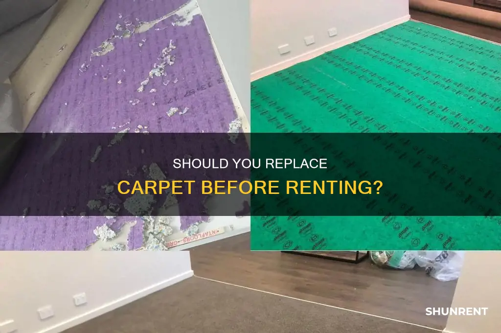 do i need to replace carpet before renting