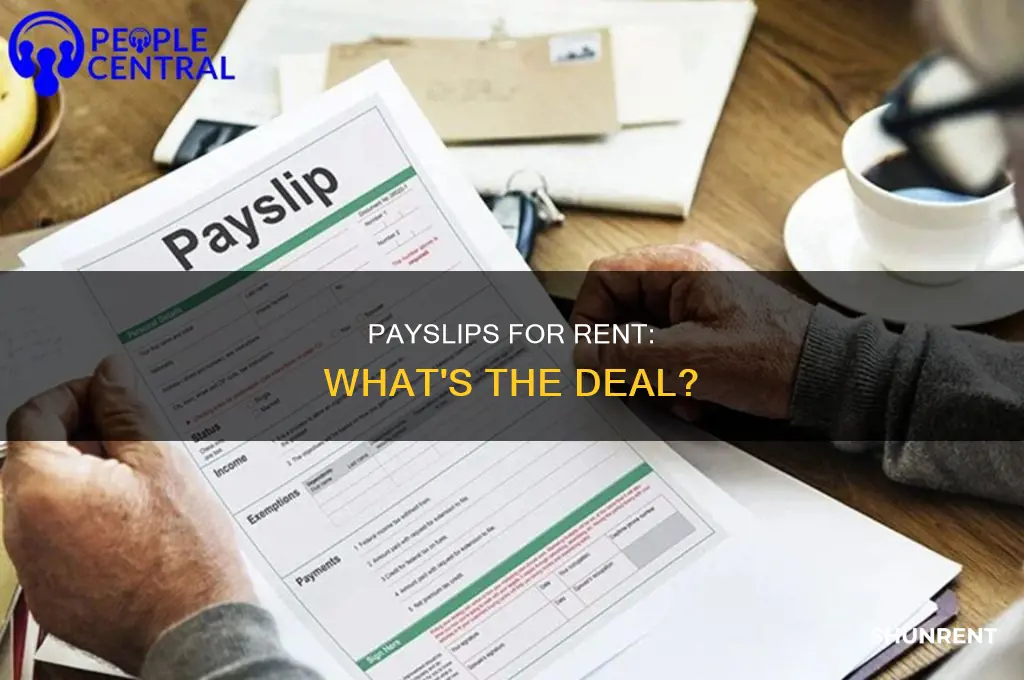 do i need to show payslips for rent