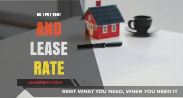 Rent vs. Lease Rate: Understanding the Difference and Proper Usage