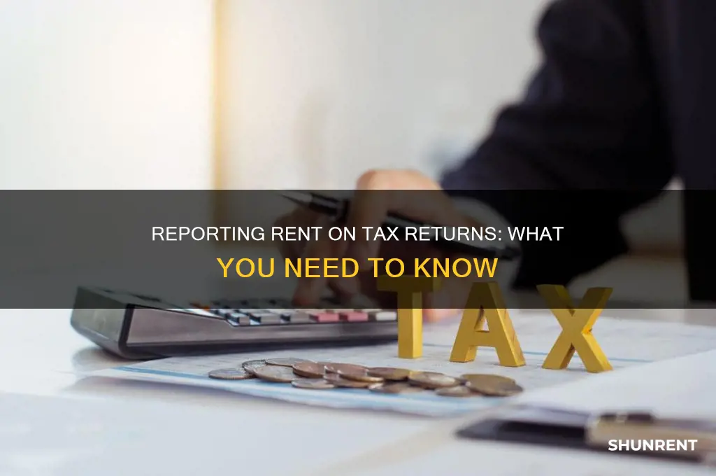 do i report rent for tax returns