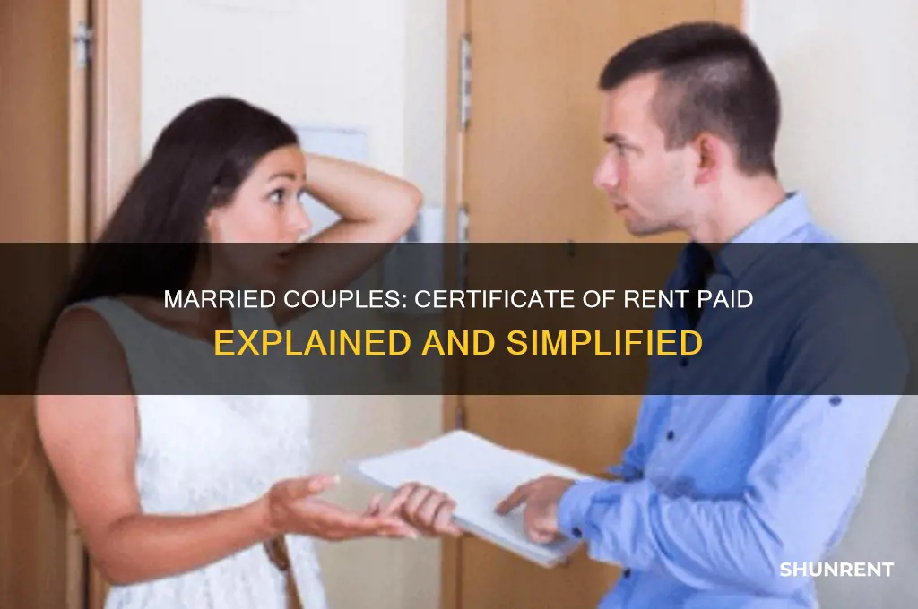 do married people certificate of rent paid